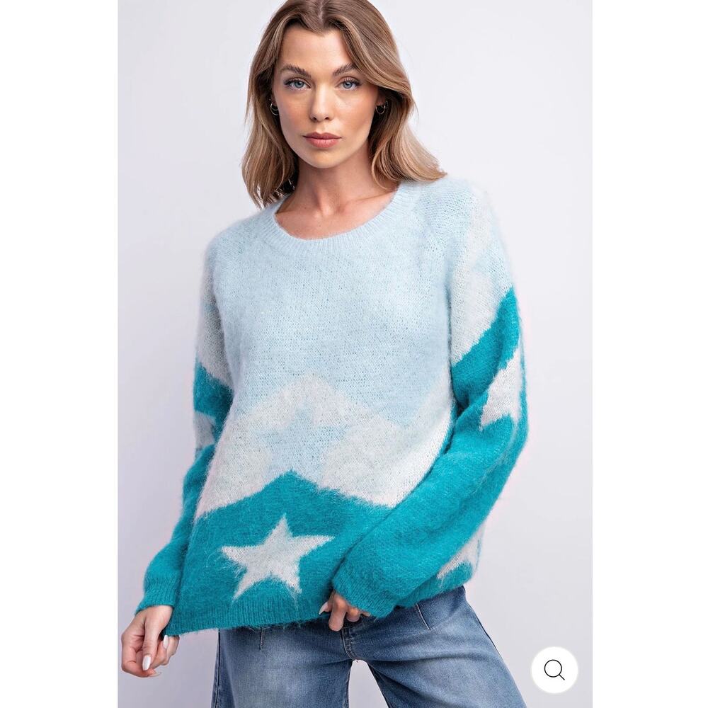 EASEL - Mohair Star Sweater - Picture 5 of 5